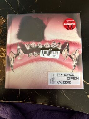 MY EYES OPEN WIDE CD with Metallic Vampire Teeth Accent. NWT.
